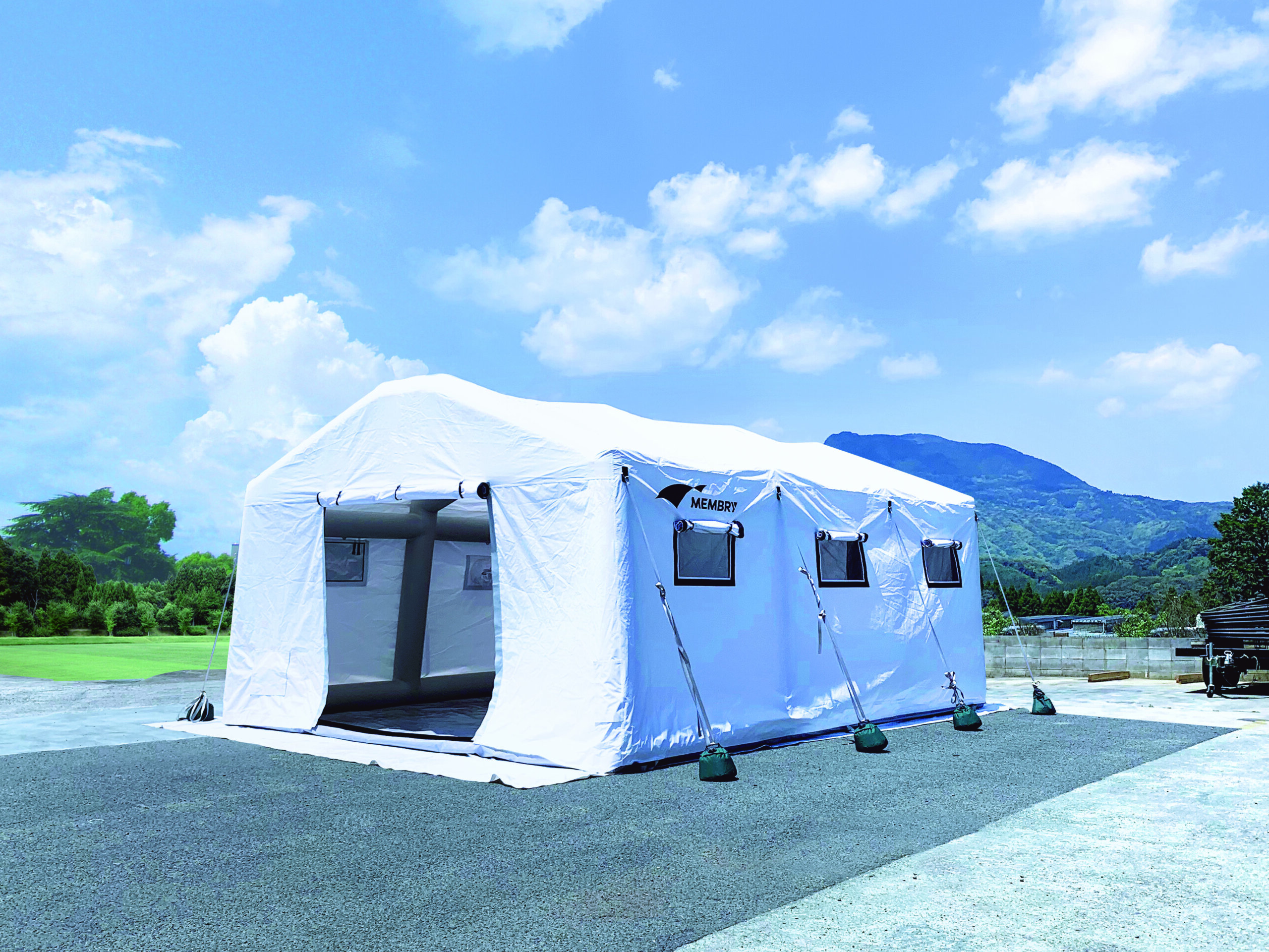 メンブリーシェルターair | テント倉庫・膜構造物メーカー[山口産業
